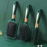 3PCS/ 1PCS Airbag comb massage comb, Hair Brush, Detangling Brush and Hair Comb Set for Men and Women, Great On Wet or Dry Hair, No More Tangle Hairbrush for Long Thick Thin Curly Natural Hair (green3PCS/ 1PCS) - Luxe Ladies Moda