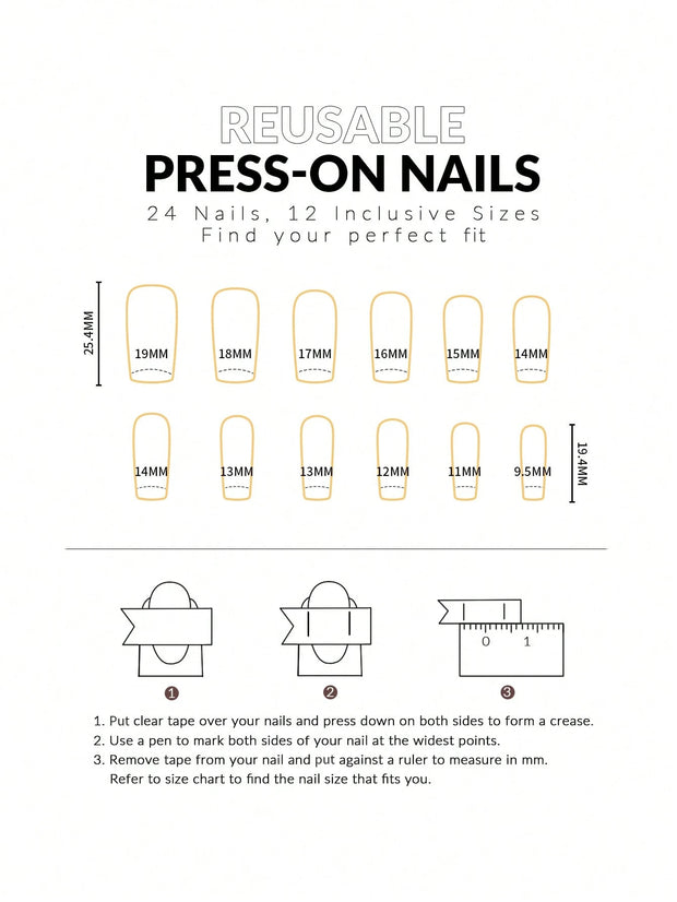 24pcs Long Stiletto Press-On Nails – Pink Gradient French Style with Rhinestones - Luxe Ladies Moda