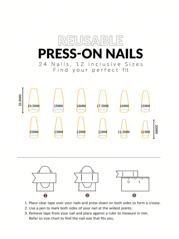 24pcs Long Stiletto Press-On Nails – Pink Gradient French Style with Rhinestones - Luxe Ladies Moda