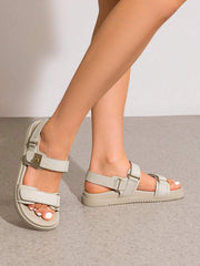 Flat Sandals For Women Comfortable Open Toe Summer Sandals Adjustable Fashion Dress Sandals - Luxe Ladies Moda