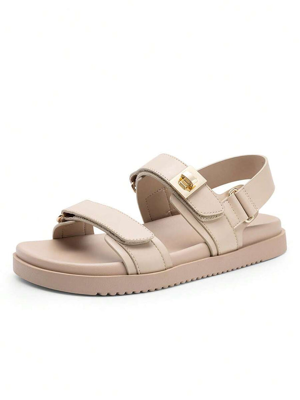 Flat Sandals For Women Comfortable Open Toe Summer Sandals Adjustable Fashion Dress Sandals - Luxe Ladies Moda