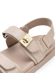 Flat Sandals For Women Comfortable Open Toe Summer Sandals Adjustable Fashion Dress Sandals - Luxe Ladies Moda