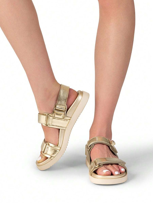 Flat Sandals For Women Comfortable Open Toe Summer Sandals Adjustable Fashion Dress Sandals - Luxe Ladies Moda