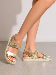 Flat Sandals For Women Comfortable Open Toe Summer Sandals Adjustable Fashion Dress Sandals - Luxe Ladies Moda