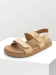 Flat Sandals For Women Comfortable Open Toe Summer Sandals Adjustable Fashion Dress Sandals - Luxe Ladies Moda