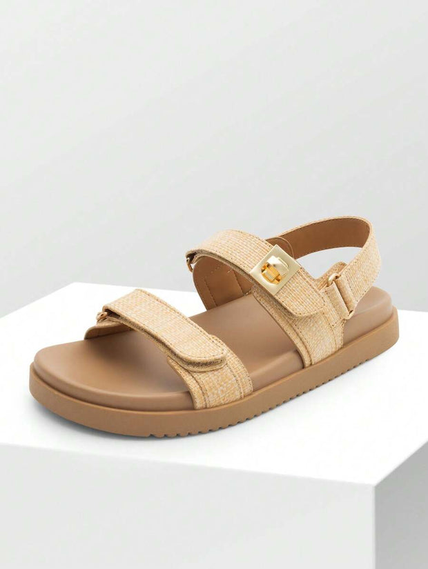 Flat Sandals For Women Comfortable Open Toe Summer Sandals Adjustable Fashion Dress Sandals - Luxe Ladies Moda