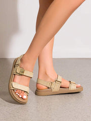 Flat Sandals For Women Comfortable Open Toe Summer Sandals Adjustable Fashion Dress Sandals - Luxe Ladies Moda