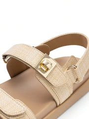 Flat Sandals For Women Comfortable Open Toe Summer Sandals Adjustable Fashion Dress Sandals - Luxe Ladies Moda