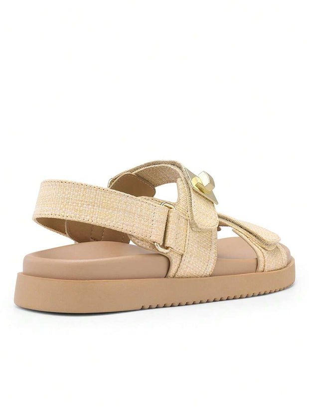 Flat Sandals For Women Comfortable Open Toe Summer Sandals Adjustable Fashion Dress Sandals - Luxe Ladies Moda