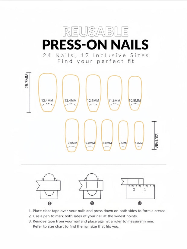 Mid-Length Ballet Style Nail Art, Fashionable Spring & Summer Nail Stickers With Colorful Bee Patterns, 24pcs/Box Removable Nail Decals, Lovely Nail Wrap Stickers, Press-On Nail Stickers - Luxe Ladies Moda