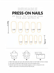 Mid-Length Ballet Style Nail Art, Fashionable Spring & Summer Nail Stickers With Colorful Bee Patterns, 24pcs/Box Removable Nail Decals, Lovely Nail Wrap Stickers, Press-On Nail Stickers - Luxe Ladies Moda