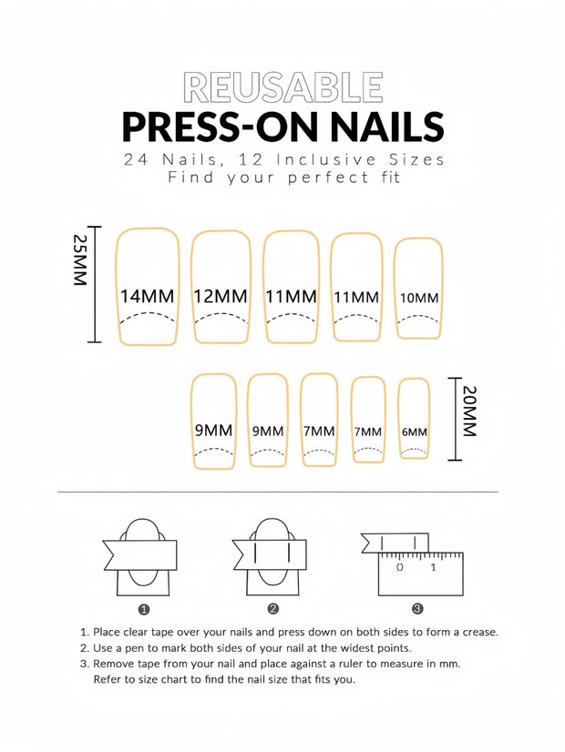 Mid-Length Ballet Style Nail Art, Fashionable Spring & Summer Nail Stickers With Colorful Bee Patterns, 24pcs/Box Removable Nail Decals, Lovely Nail Wrap Stickers, Press-On Nail Stickers - Luxe Ladies Moda