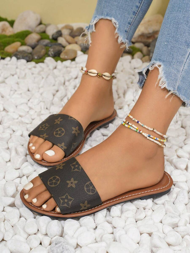 H-Shaped Women’s Slippers – Roman Style, Comfortable Slip-On Flats - Luxe Ladies Moda