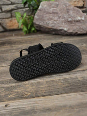Women's Comfortable British Style Beach Sandals With Thick Outsoles, Cross Straps And Flat Casual Shoes In Two-Tone Colors, Ideal For Summer Outfits - Luxe Ladies Moda