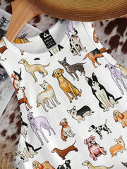 Casual Minimalist Crew Neck Cow Print Western Cowgirl Bohemian Style Bodycon Tank Top - Luxe Ladies Moda
