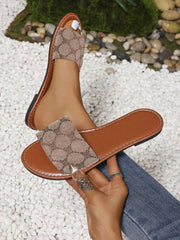 H-Shaped Women’s Slippers – Roman Style, Comfortable Slip-On Flats - Luxe Ladies Moda