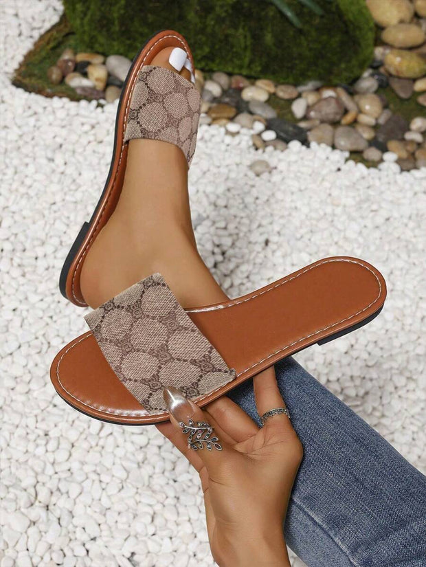 H-Shaped Women’s Slippers – Roman Style, Comfortable Slip-On Flats - Luxe Ladies Moda