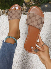 H-Shaped Women’s Slippers – Roman Style, Comfortable Slip-On Flats - Luxe Ladies Moda