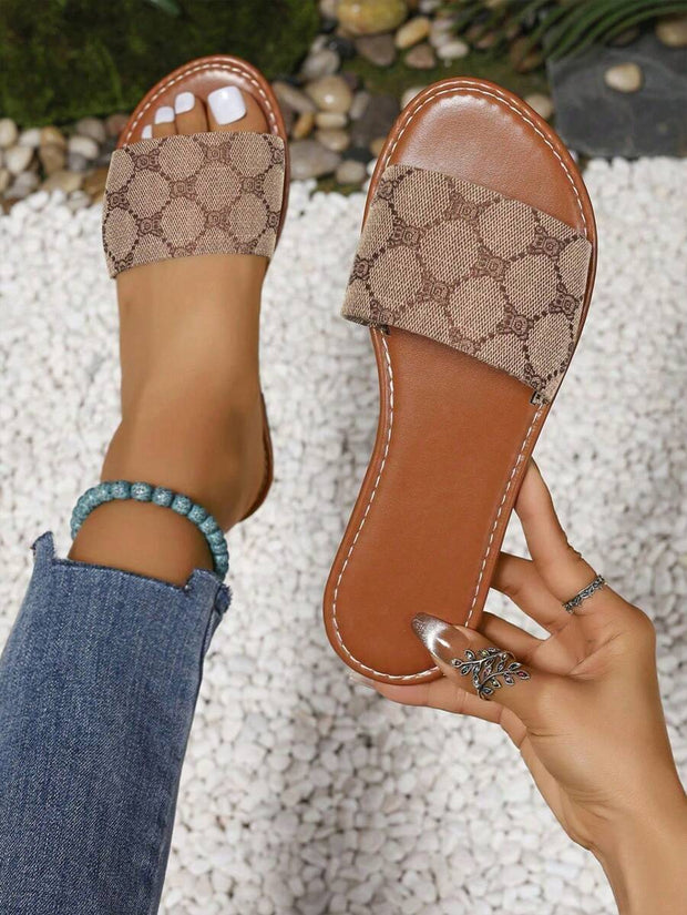 H-Shaped Women’s Slippers – Roman Style, Comfortable Slip-On Flats - Luxe Ladies Moda