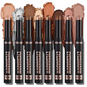 Eyeshadow Stick Set, 8 Colors Matte Professional Bright-Colored Contouring and Highlight Eyeshadow Stick, Cream Waterproof Long Lasting High Pigmented Eye Shadow. (8, EYESHADOW B)