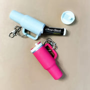 Mini Water Bottle Keychain - Street Style, Plastic Material, Suitable for Men And Women - Luxe Ladies Moda