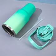 40oz Stainless Steel Vacuum Insulated Bottle – Leakproof, Double-Wall Insulation, Portable Handle, Gradient Color
