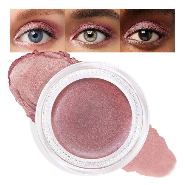 Cream Glitter Light Champagne Shimmer Metallic Eyeshadow Palette Makeup, Mini Instant Holographic Eyeshadow for Women, Sombras Crema Para Ojos, Talc, Paraben & Cruelty Free, 730