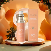 DOOOD 4-in-1 Luxury Foundation, Color-Resistant Liquid Foundation, Natural Finish, Helps Prevent Sunburn, Bare Face Cream, Waterproof, Daily Care, Concealer, Silky And Lightweight, Suitable for All Skin Tones, Facial Care Gift Set, Perfect Gift - Luxe Ladies Moda