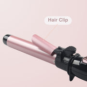 Rotating Curling Iron 1.1 Inch, Upgraded Automatic Curling Iron with Extra-Long Barrel, Dual Voltage Self Curling Wand 1.25" Hair Curler for Long Hair for Effortless Waves, Beach Curls - Luxe Ladies Moda