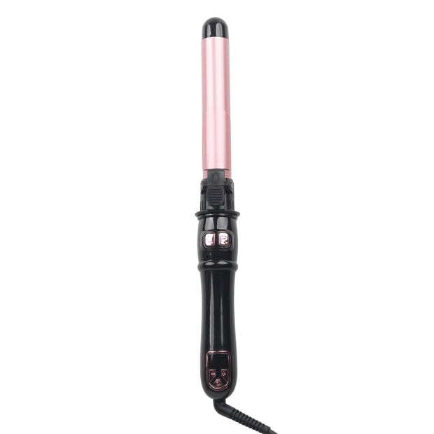 Rotating Curling Iron 1.1 Inch, Upgraded Automatic Curling Iron with Extra-Long Barrel, Dual Voltage Self Curling Wand 1.25" Hair Curler for Long Hair for Effortless Waves, Beach Curls - Luxe Ladies Moda