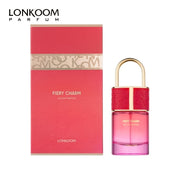 LONKOOM FIERY CHARM Women's EDP Perfume, 1.69oz/50ml, Long-Lasting Floral Fruity Scent with Strawberry Jasmine Lily Woody Notes, Refreshing Fragrance Ideal for Halloween/Christmas Gifts & Dates - Luxe Ladies Moda