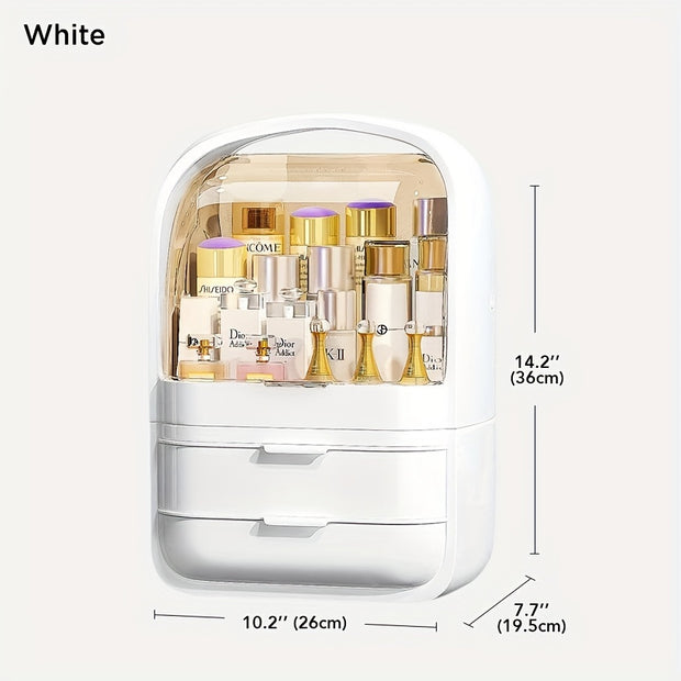 Makeup Storage Box with Drawer – Compact Organizer for Cosmetics and Accessories - Luxe Ladies Moda