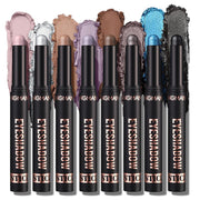 Eyeshadow Stick Set, 8 Colors Matte Professional Bright-Colored Contouring and Highlight Eyeshadow Stick, Cream Waterproof Long Lasting High Pigmented Eye Shadow. (8, EYESHADOW B)