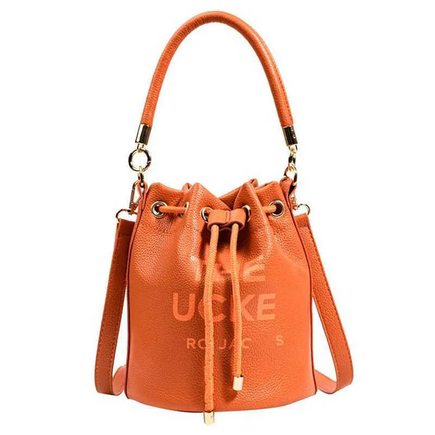 Designer Mini Tote Bag - Luxury Bucket Handbag & Clutch with Strap for Women