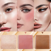 3Pcs Contour Stick, Blush Stick, Highlighter Stick, Bronzer Stick, 3 Pcs Cream Contour Kit With Brush For A Flawless Look, Contour Stick Makeup Non-Greasy Waterproof, Long-lasting Fair-Medium - Luxe Ladies Moda