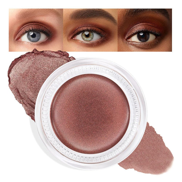 Cream Glitter Light Champagne Shimmer Metallic Eyeshadow Palette Makeup, Mini Instant Holographic Eyeshadow for Women, Sombras Crema Para Ojos, Talc, Paraben & Cruelty Free, 730