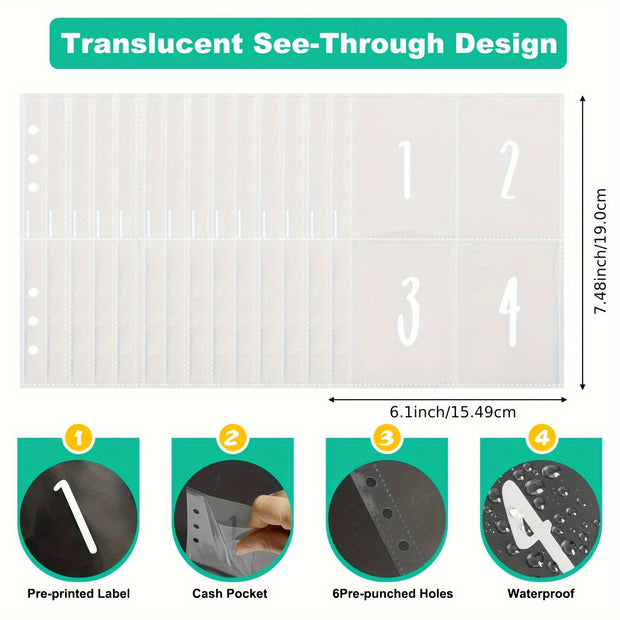 [Upgraded version]1 Piece 100 Envelope Saving Challenge Binder, Budget Binder, Money Saving Challenge Book, Notebook, Money Organizer, Budget Planner Book for Budgeting, New Year gift - Luxe Ladies Moda