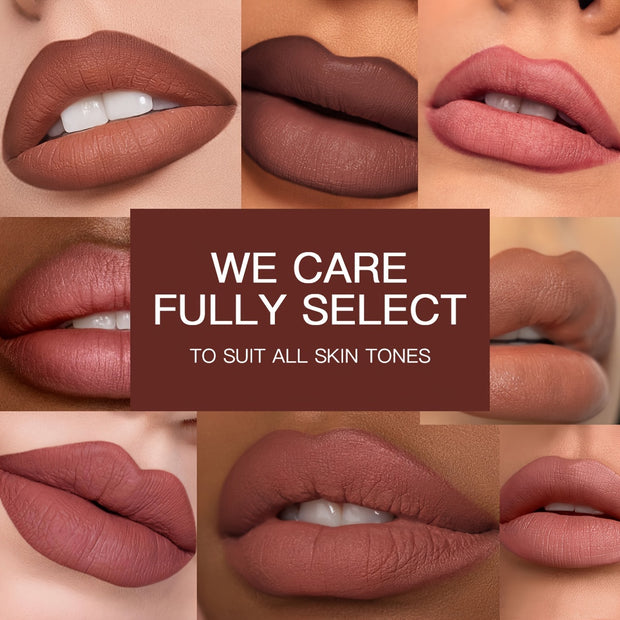 Ushas, 1Set, Long-Lasting Matte Nude Lipsticks With Lip Liner - Waterproof, 12 Shades, Makeup Essentials For Daily Wear, All Skin Types - Long-Lasting, Hydrating, And Nourishing Lip Care For Women - Luxe Ladies Moda