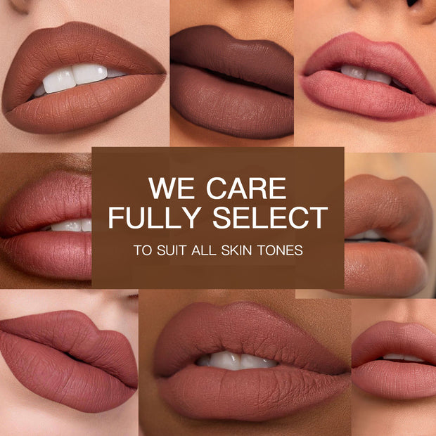 Ushas 12 color matte lipstick and lipliner two-color set - to achieve the perfect, lasting matte effect, with precise contour, suitable for all skin types of moisturizing formula, suitable for any occasion, is an ideal gift - Luxe Ladies Moda