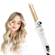 Rotating Curling Iron 1.1 Inch, Upgraded Automatic Curling Iron with Extra-Long Barrel, Dual Voltage Self Curling Wand 1.25" Hair Curler for Long Hair for Effortless Waves, Beach Curls - Luxe Ladies Moda