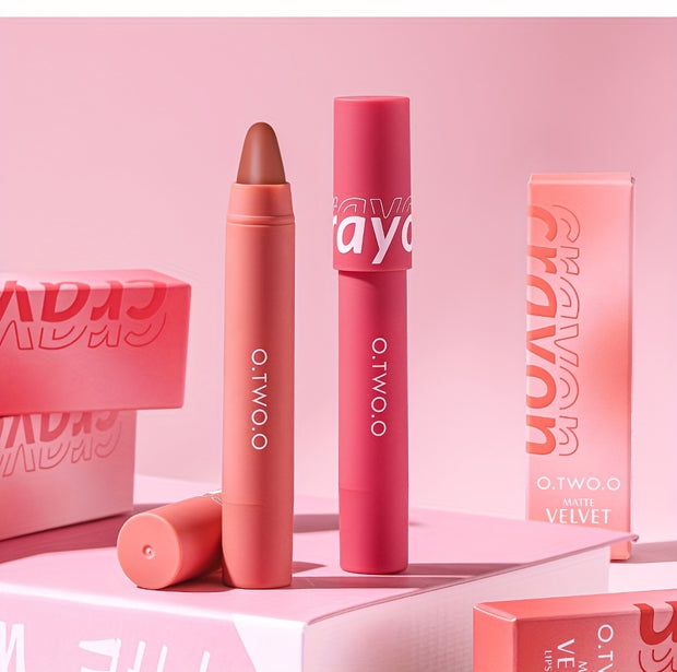 O.TWO.O Lipstick Pencil Lip Liner 6 Colors Velvet Matte Waterproof Long Lasting Smudge Proof Lip Pen For Lips Makeup Cosmetic - Luxe Ladies Moda