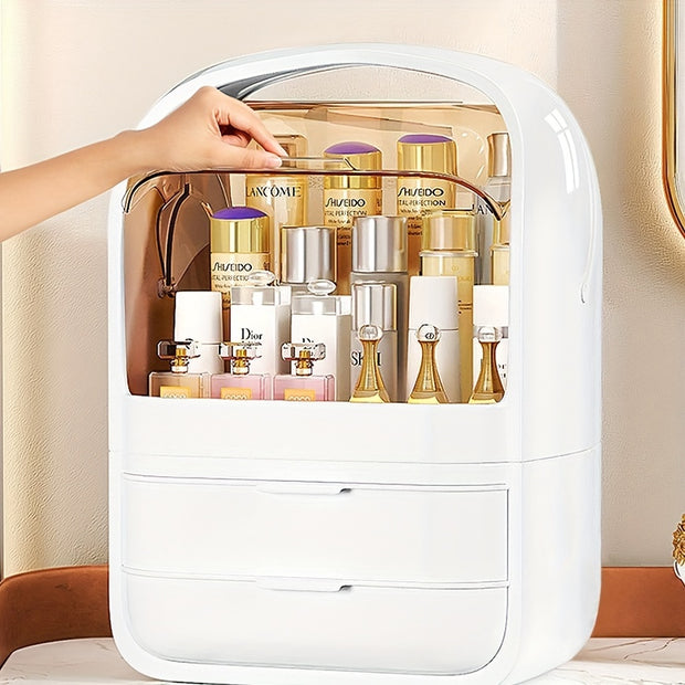 Makeup Storage Box with Drawer – Compact Organizer for Cosmetics and Accessories - Luxe Ladies Moda