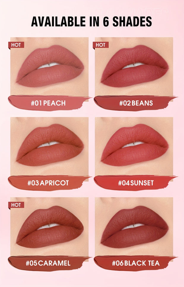 O.TWO.O Lipstick Pencil Lip Liner 6 Colors Velvet Matte Waterproof Long Lasting Smudge Proof Lip Pen For Lips Makeup Cosmetic - Luxe Ladies Moda
