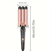 5-in-1 Waver Curling Iron Wand Set – Fast Heating 3 Barrel Hair Crimper for All Hair Types - Luxe Ladies Moda