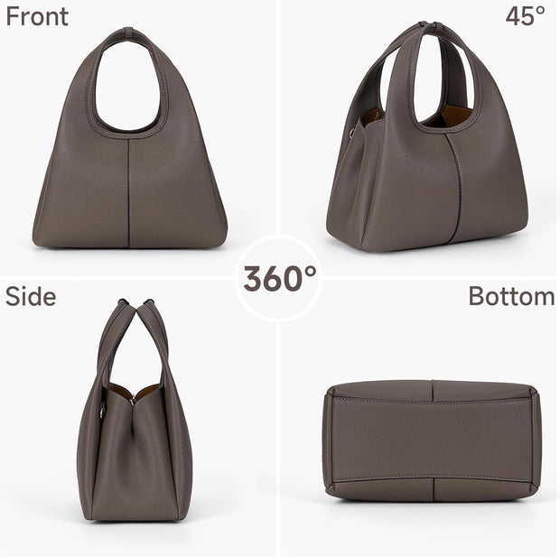 Crossbody Purse for Women Top-Handle Handbags Satchel Bag Leather Tote Bag Hobo Crossbody Purse Trendy Shoulder Bag - Luxe Ladies Moda