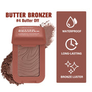 Bronzer Butter Bronzer for Dark Complexions Contour Palette with Matte Brown Shades for Nose Cheek and Profile Natural Nude Make