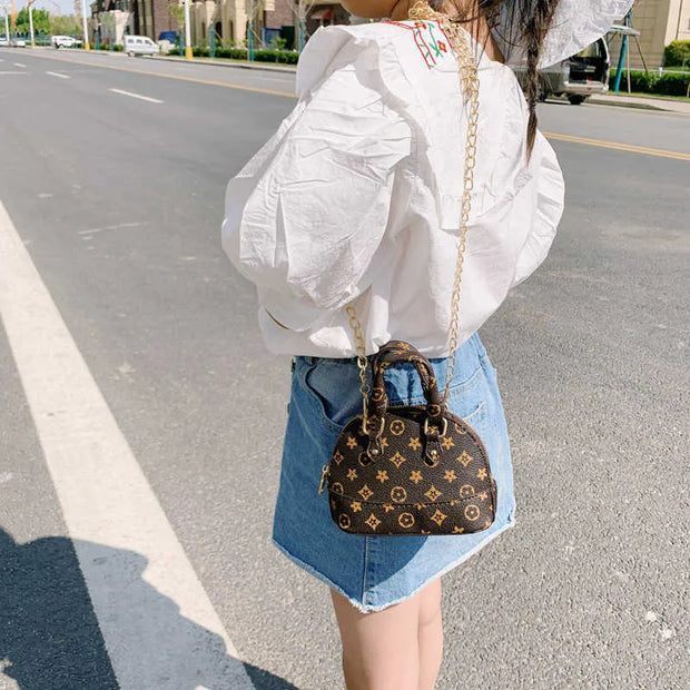 Fashion Messenger Bag -Mini Tote Purse Shell Handbag - Luxe Ladies Moda