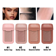 Bronzer Butter Bronzer for Dark Complexions Contour Palette with Matte Brown Shades for Nose Cheek and Profile Natural Nude Make