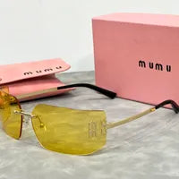 Designer Sunglasses for Women Man Glasses Unisex Popular Goggle Letter Beach Sun Glasses UV400 with Box Very Nice Gift - Luxe Ladies Moda