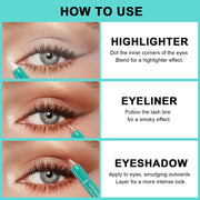 8 Colors Cream Eyeshadow Stick Set, Matte and Smooth Eye Shadow Sticks, Waterproof Long Lasting High Pigmented Eye Shadow Sticks